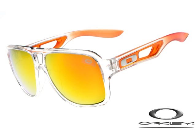 white and orange oakley sunglasses