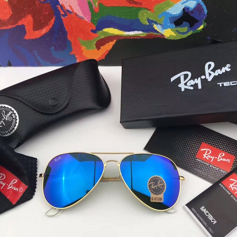 ray ban aviator blue aviator sunglasses
